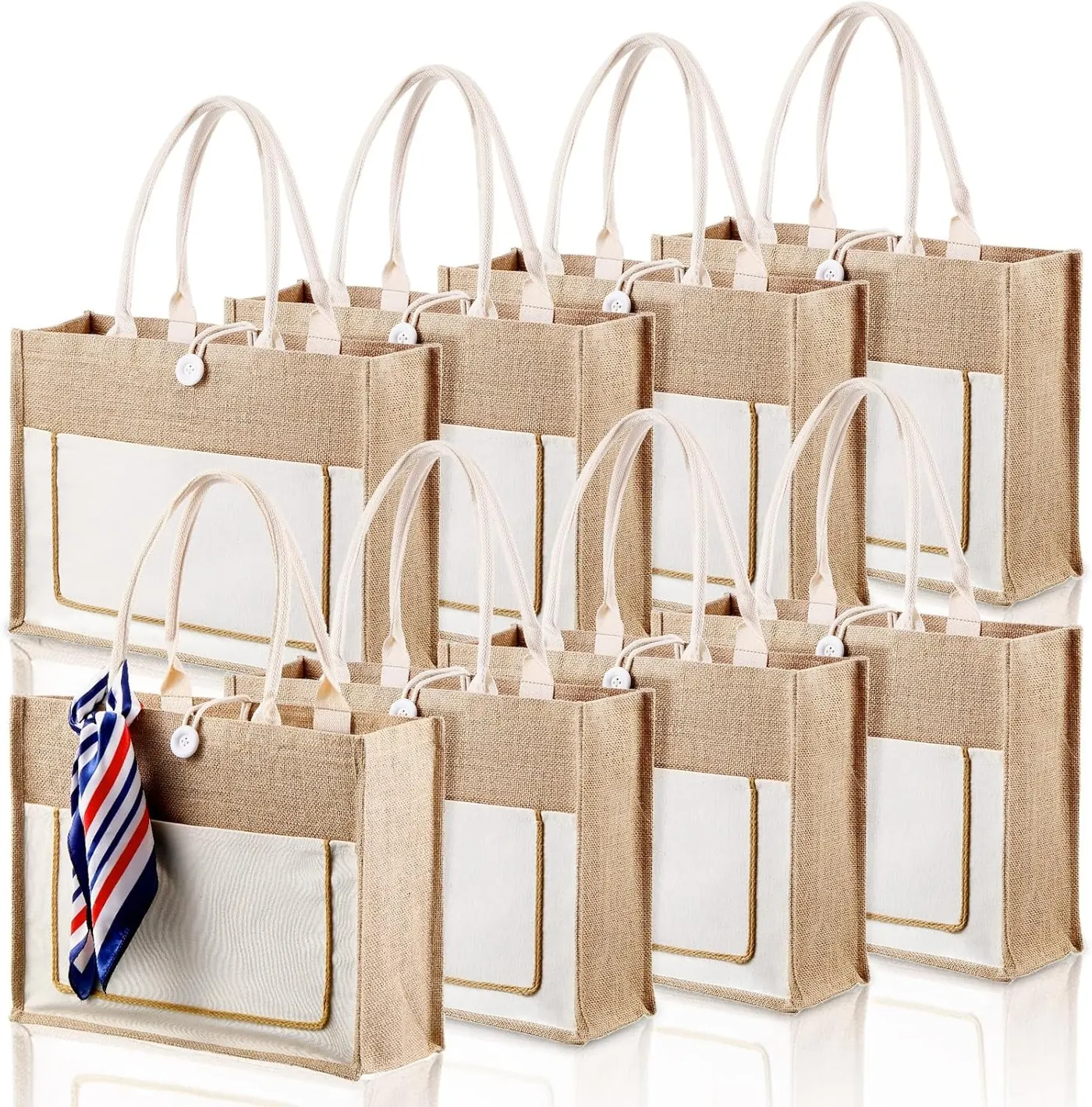Bulk Jute Tote Set