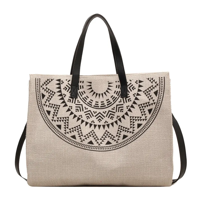 Ethnic Style Jute Tote