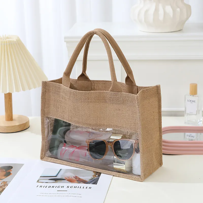 Jute Bag with PVC Patch