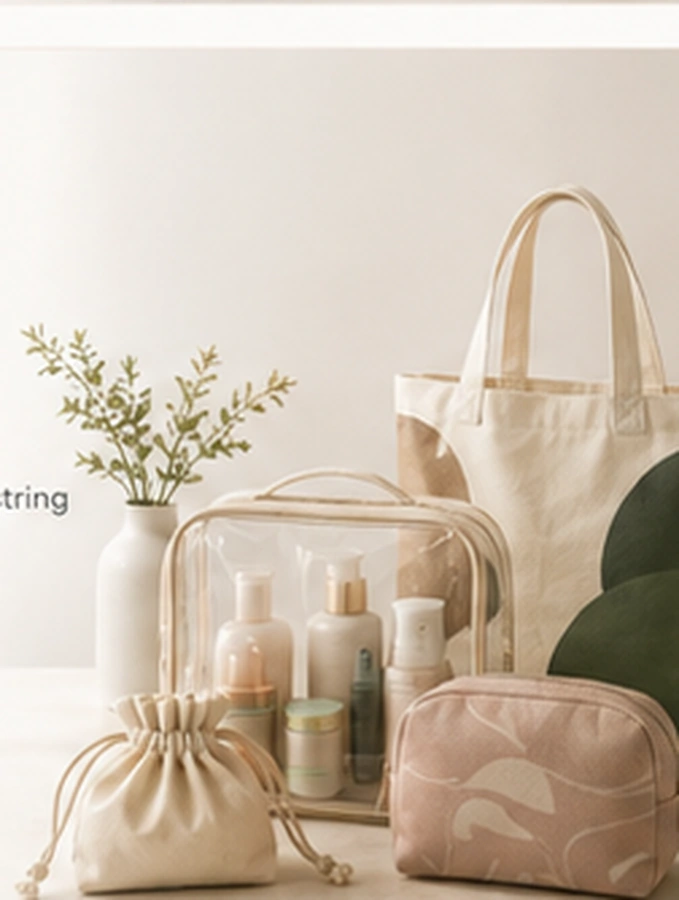 Custom cosmetic and boutique bags made for French brands